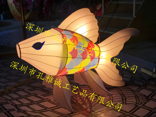 鲤鱼花灯1米现货鱼灯 餐厅特色吊饰景区夜景亮化挂件演出鱼灯宫灯