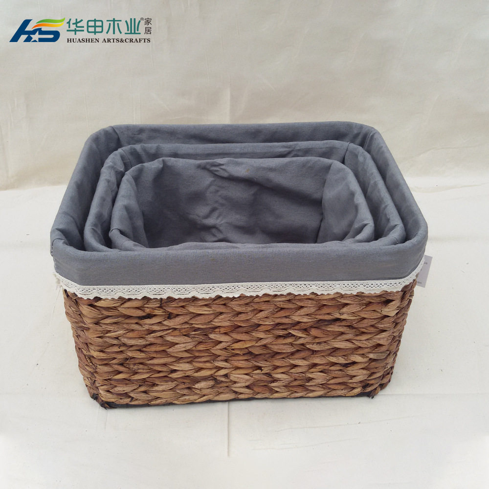 手工草编水葫芦海藻收纳篮