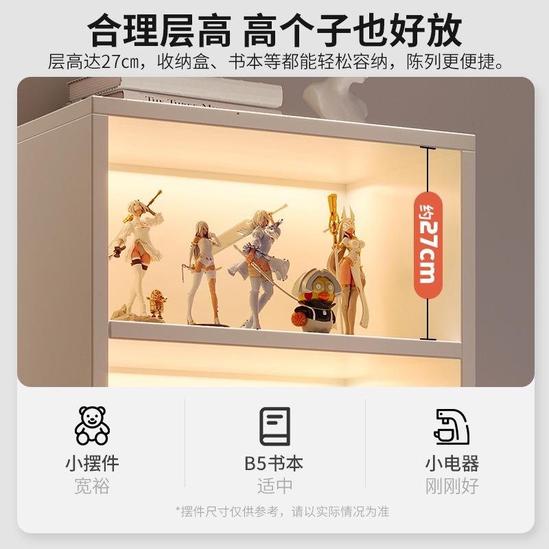 电视柜旁置物架地家用书架简易落收纳道IZC柜子过客厅多书层墙角