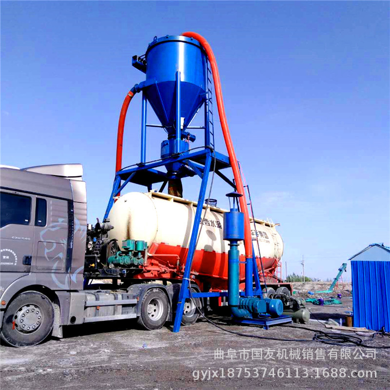 广东抽电厂粉料的机器矿粉石粉环保无尘抽吸机负压粉煤灰装车机