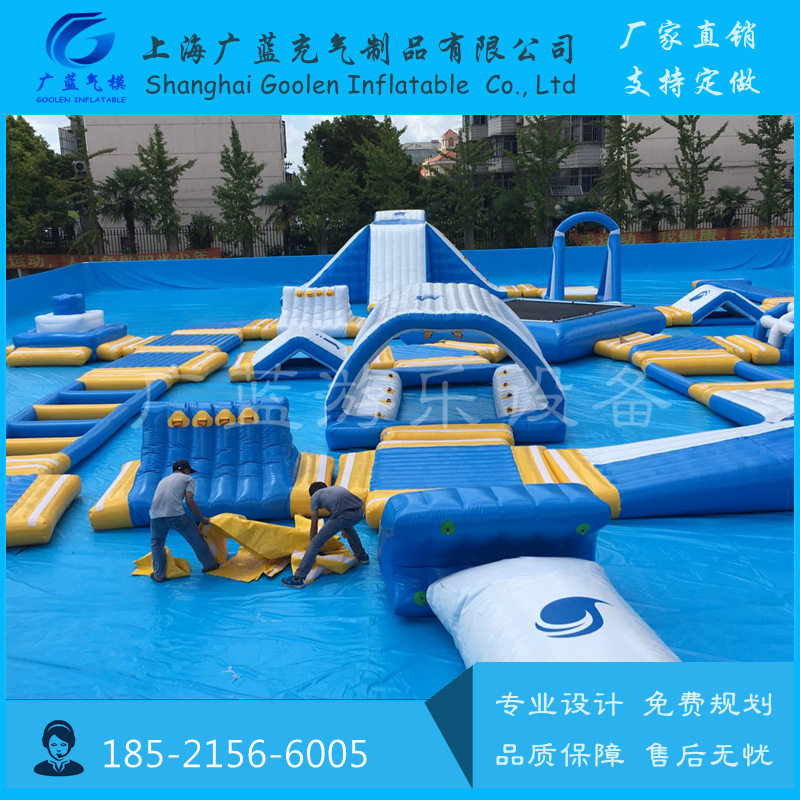 2022新款水上充气闯关设备充气水上乐园闯关设计充气闯关设备厂家