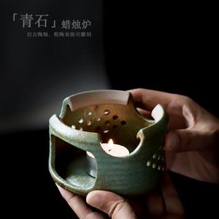 提梁壶茶具套装 中式 家用陶瓷煮茶壶茶炉温茶组蜡烛加热茶壶泡茶器