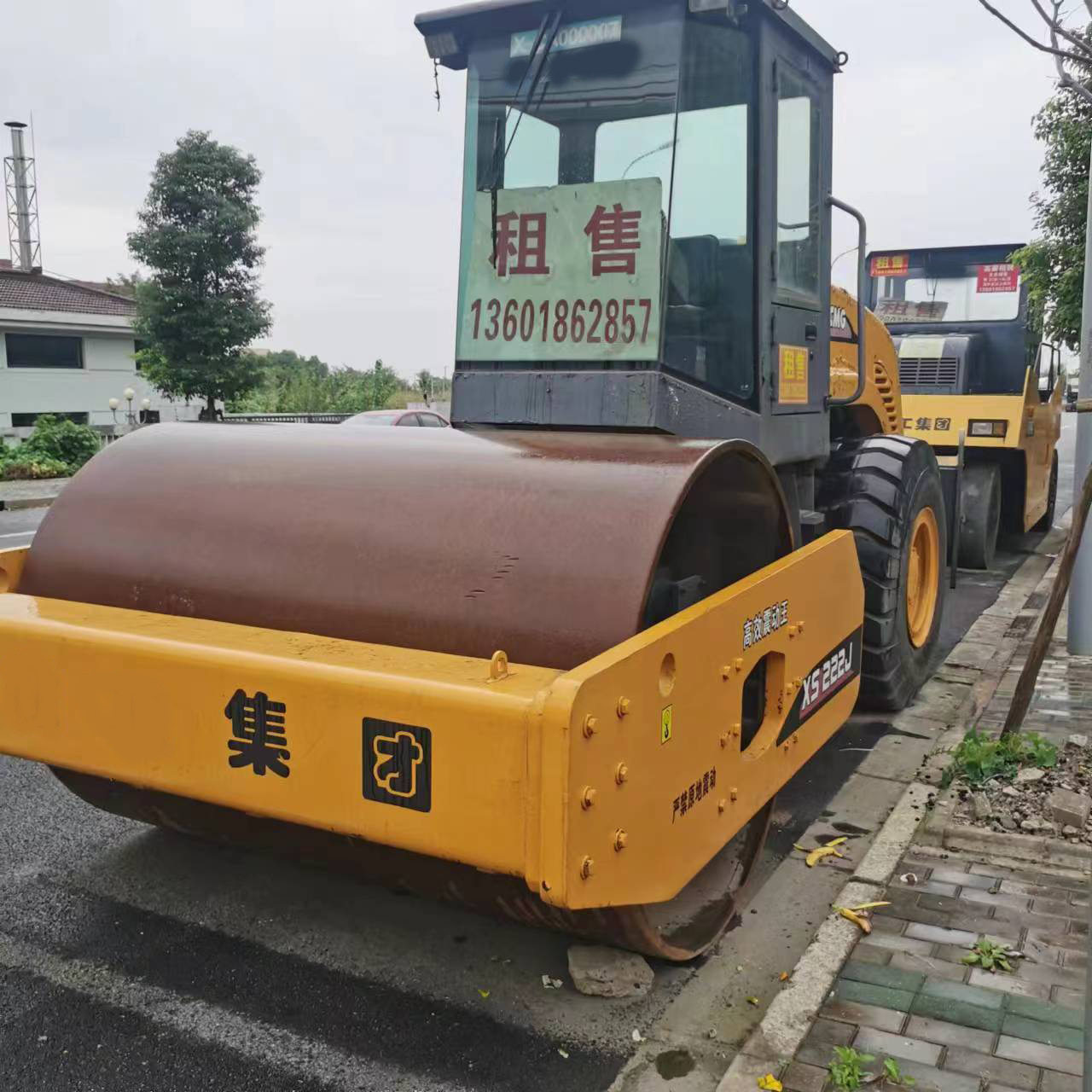 原漆单钢轮振动压路机 22吨 徐州产工程机械 路面压实 上海 低价