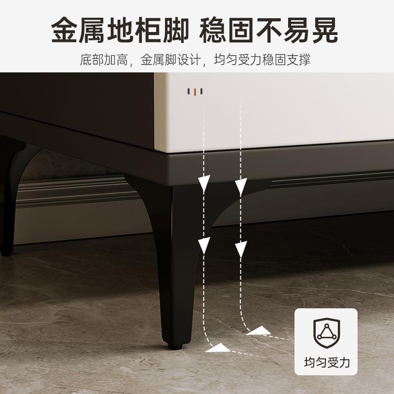 餐边柜一体靠房墙家用现代简TIB水约厨碗柜客厅轻奢柜子储柜物茶