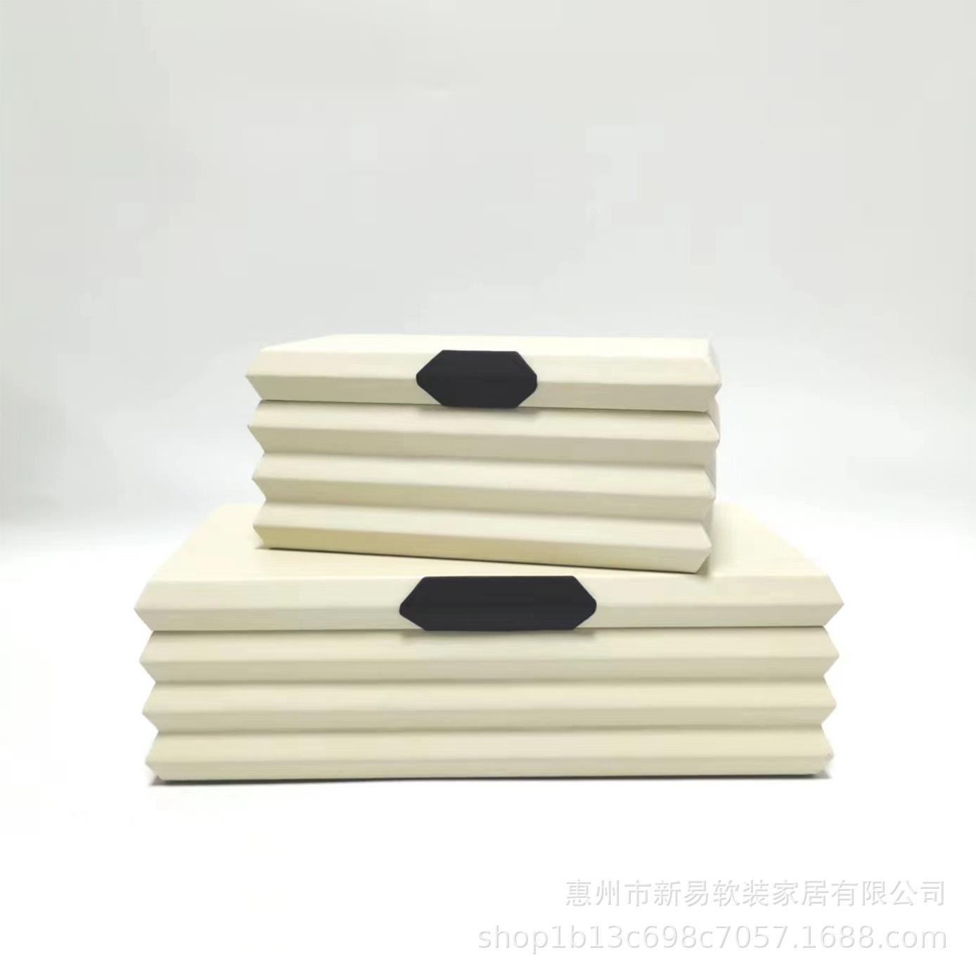 样板房软别墅酒店装饰收纳盒衣帽间摆橱柜衣橱装SFV工艺件储物盒