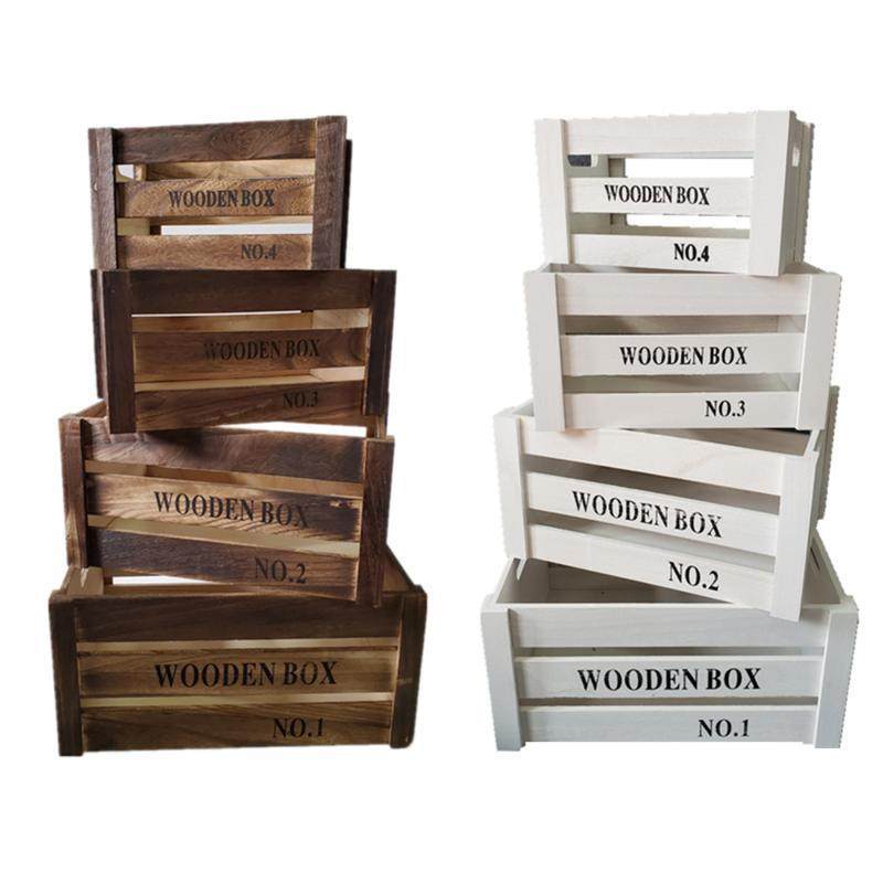 ?森系婚庆道实木箱收纳储物箱复古做F7575HM8旧框木摆件婚礼框具