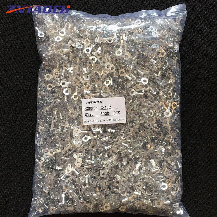 4.2圆形接线片5000只冷压接环线端地子片铜开口鼻接环形CML地端