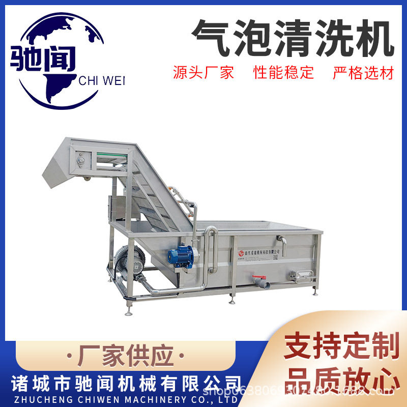 全自动果蔬气泡喷淋清洗机