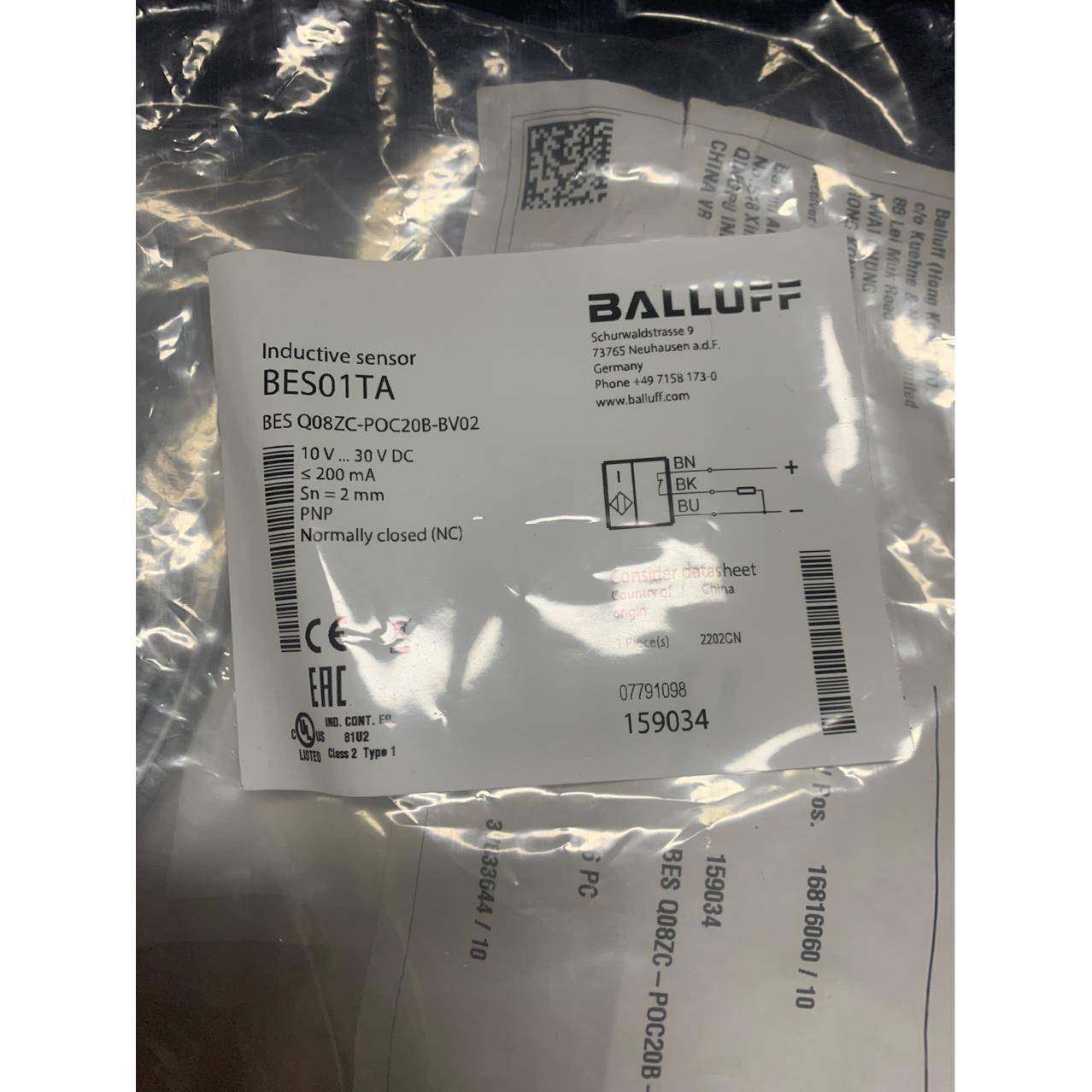 巴鲁GBU夫/BALQLFF接U近开关BES01TABES08ZC-POC20B-BV02