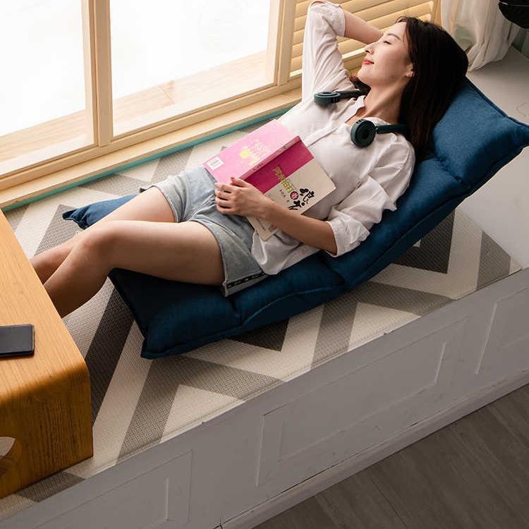 WSZ现货懒沙人折发飘窗椅小榻榻米叠宿舍上日式坐垫床椅子靠背