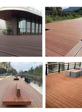 j8木观地板碳化栈道园林景竹地板防腐室外厂家VVY深竹花园户外谈g