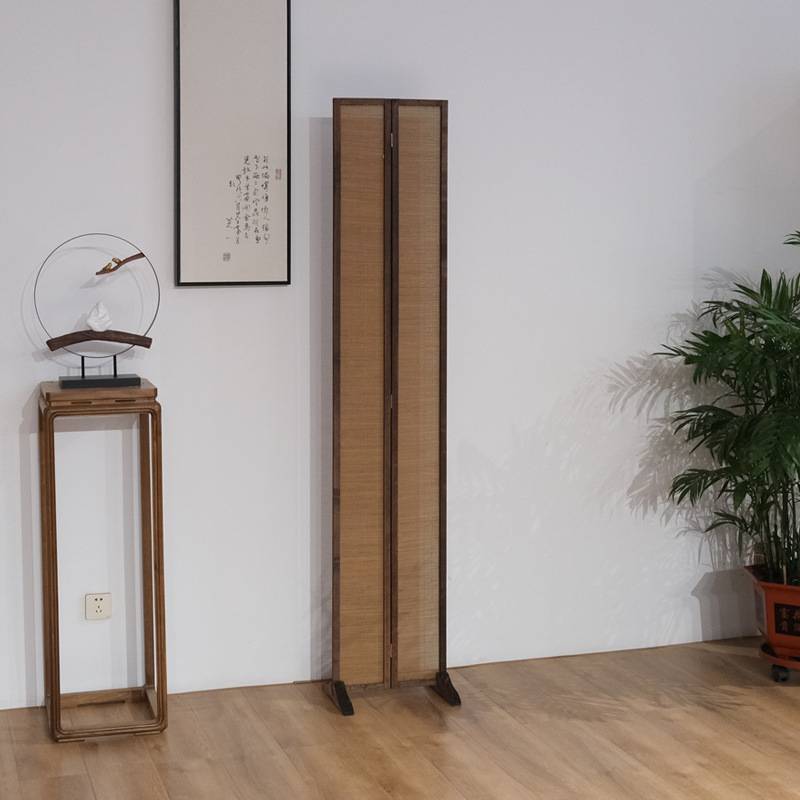 R*简约屏风隔断客厅新中式折叠墙办公室茶室遮挡实木折屏移动屏风
