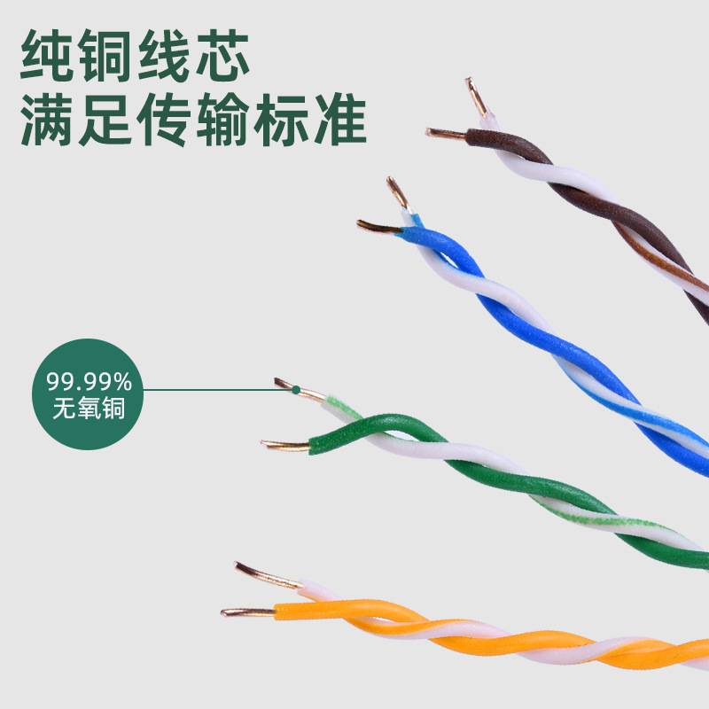 民鑫国标超五类网线UTP/CAT5E六类网线POE监控网络双绞网线网络线