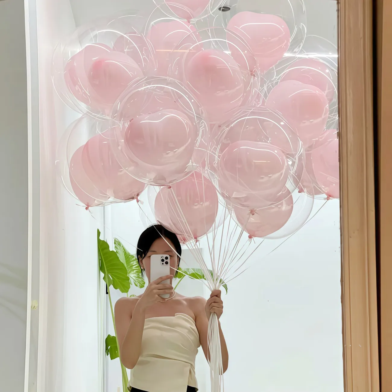 网红粉色爱心形气球波波球飘空女孩生日装饰布置求婚表白拍照道具,节庆用品/礼品,飘空气球,淘宝优惠券,粉丝福利购,淘宝优惠卷