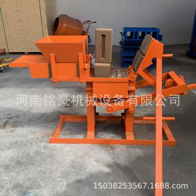 手动乐高粘土砖机小型空心黏土砖机粘土人力手动积木粘土砖机