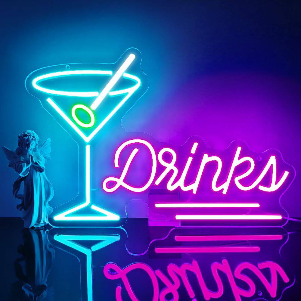 跨境亚马逊霓虹灯酒吧酒馆LED装饰氛围灯牌 店面发光广告牌标识