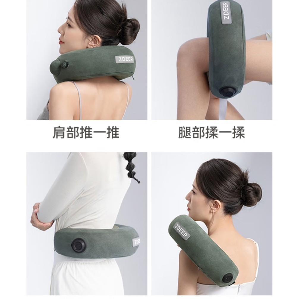 zder颈zd-jz010部按器摩肩部按仪e家用充气护颈枕U摩型颈部按摩枕