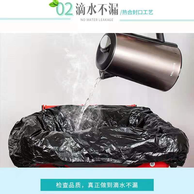 垃款0020圾袋圾家用手提式实惠装中号黑色手提厨房办公大室厚垃袋