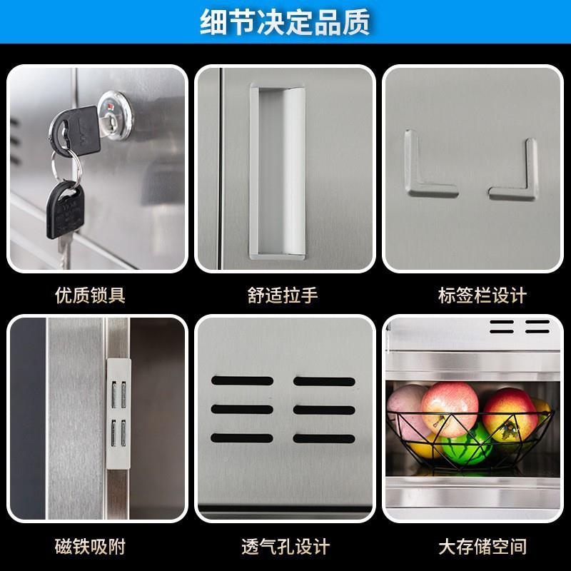 不锈钢柜堂员工多碗筷食柜碗餐厅门碗筷存放柜工厂多门餐具WML-XH