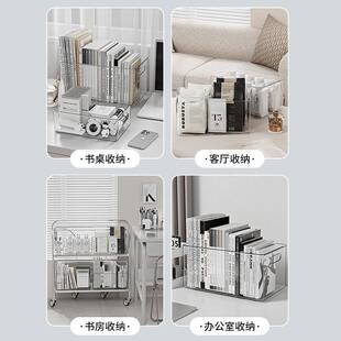 书立桌面收克纳盒亚力透明办公箱桌收纳文具书桌学生盒整书本收纳