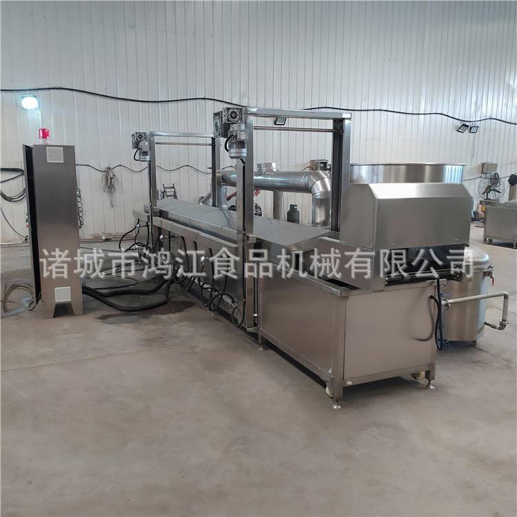 红薯片油炸设备大型 香菇脆油炸线电加热 薯条半成品油炸机商用