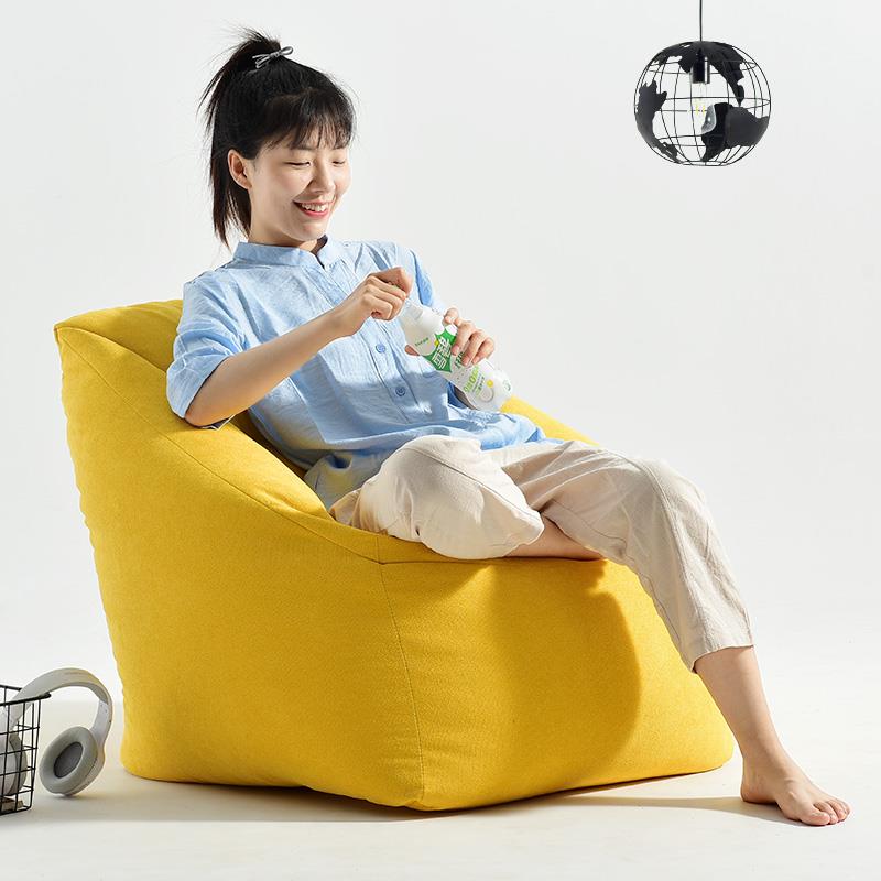 OGL7T简约豆袋懒人沙发榻榻可拆洗小户单型厅阳台卧室人米沙发电