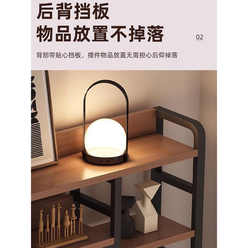 洞洞板架桌面收纳置物架49多家用办桌书书桌公层铁艺桌上学生电脑