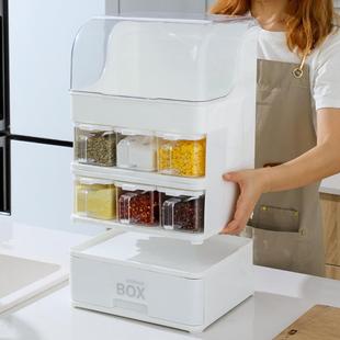 调味味品纳调料收架用品家用大全橱柜灶 厨房置物台架盒台面调LZ