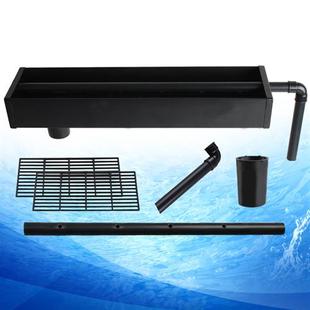 鱼缸过滤盒槽桶上滤过滤槽水族箱上置上部过滤器上过滤盒加盖款