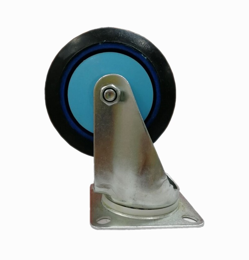 连和全静音手推车轮子4寸万向脚轮5寸定向脚轮子轮片轱辘车轮正品