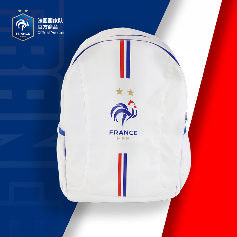 法国国家队白色双肩包户外时尚