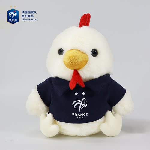 法国国家队毛绒法鸡玩偶