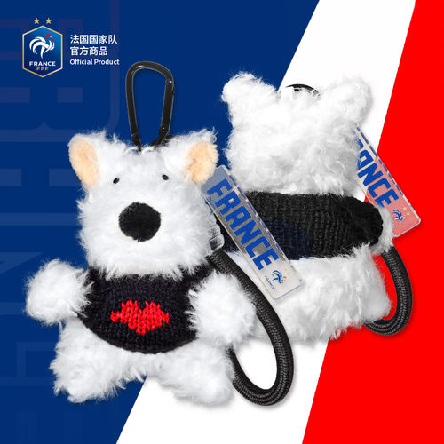 欧洲杯法国球衣小狗足球周边礼物