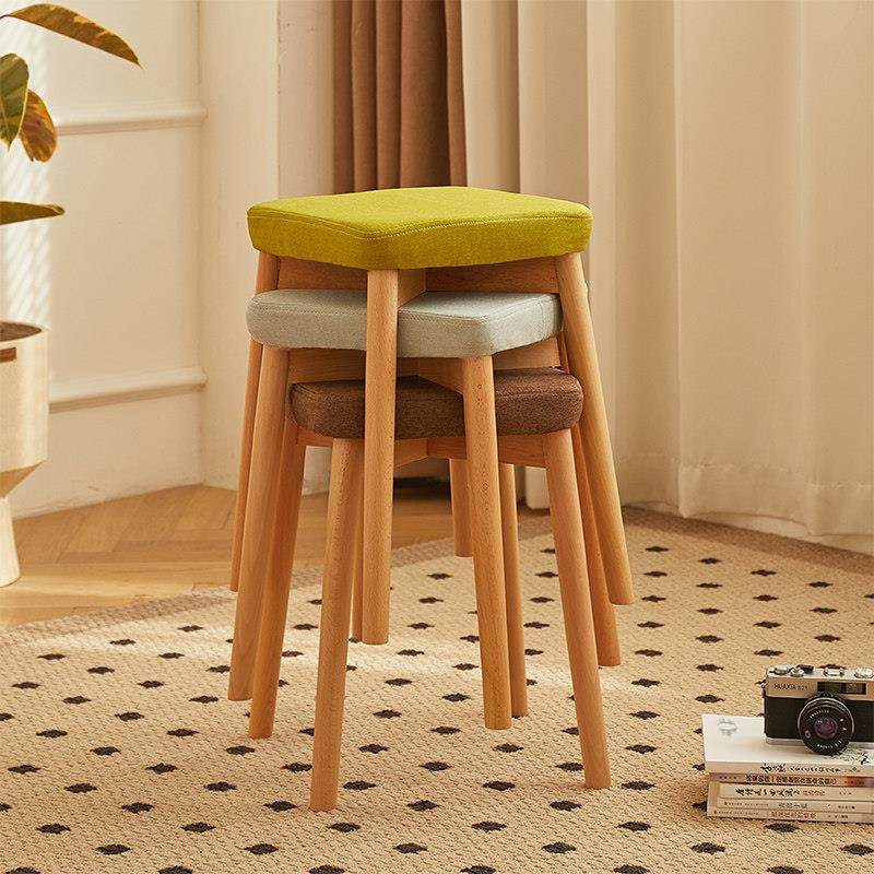 实木凳子家用简约客厅餐桌凳梳妆凳化妆凳椅子可叠放轻奢板凳方凳,住宅家具,矮凳,淘宝优惠券,粉丝福利购,淘宝优惠卷