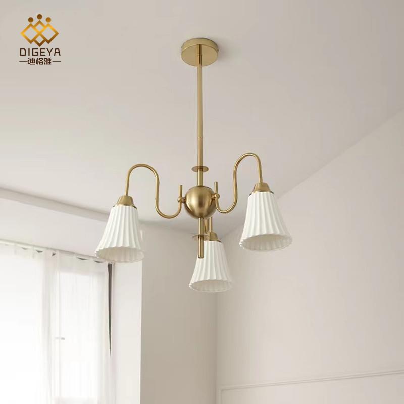 复古ins风陶瓷创意设计餐厅客厅衣帽间卧室灯现代简约包豪斯吊灯