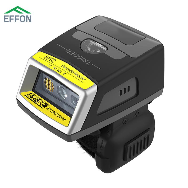 EF02穿戴指环蓝牙扫码枪物流盘点2D条码扫描器N1/E3P引擎可穿戴