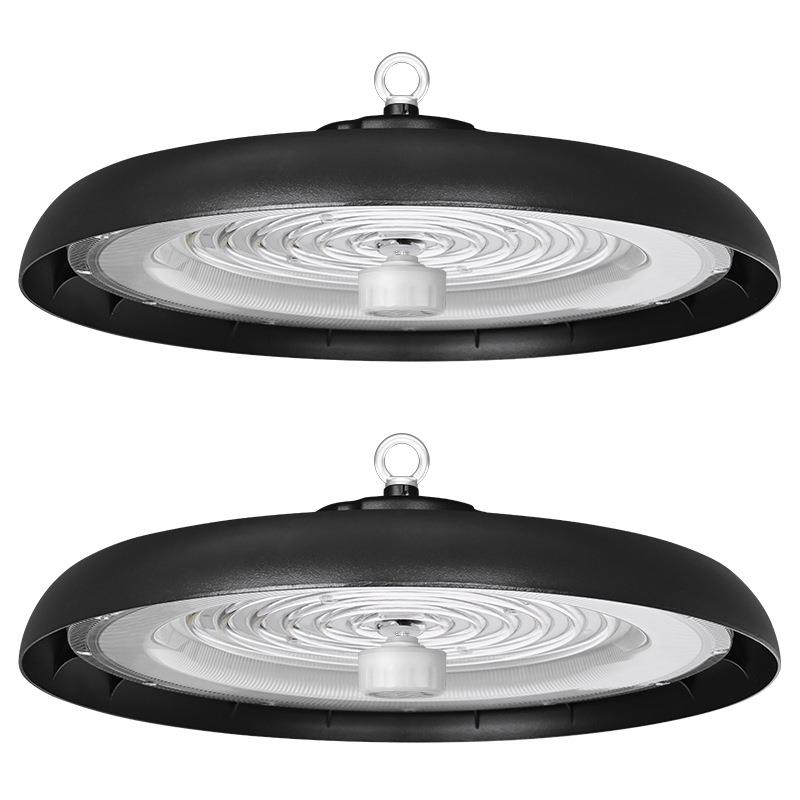 智能微波感应LED工矿灯200W车库照明灯工业级0-10V可调光工业吊灯