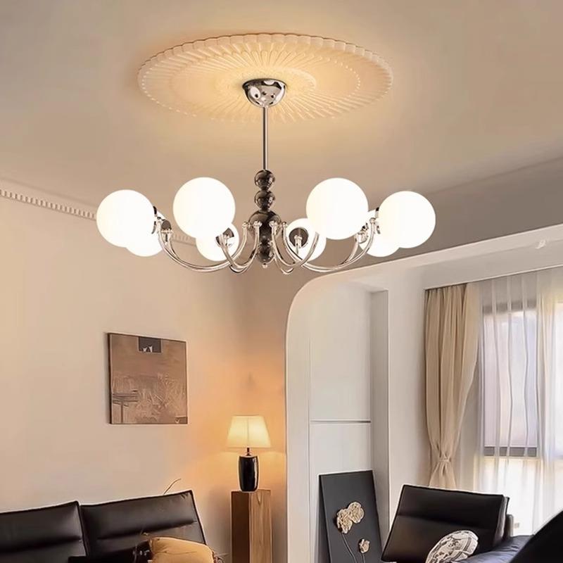 法式中古客厅吊灯2025新款魔豆创意包豪斯高级感餐厅卧室吊灯