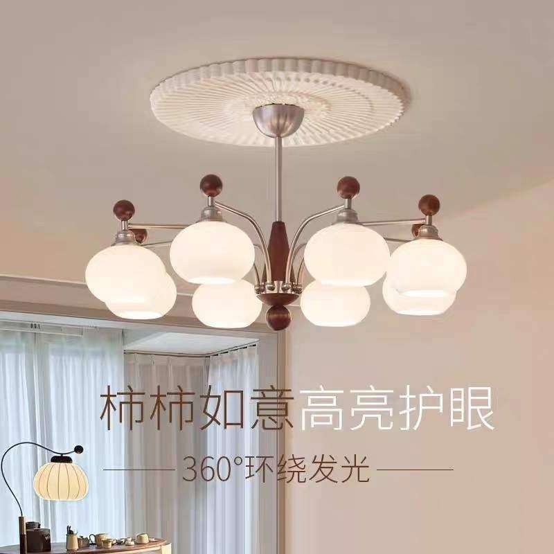 全光谱柿子吊灯美式复古胡桃木大厅灯具中古南洋风创意魔豆客厅灯,纺织面料/辅料/配套,纺织机械配件,淘宝优惠券,粉丝福利购,淘宝优惠卷