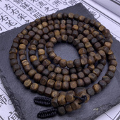 全满油棋韵甜香 9.9分沉 八方来财棋楠手串 白棋楠7mm方正手串