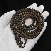 棋韵甜香过手留香 138颗 沉水棋楠0.5圆珠多圈手串 规整圆5mm