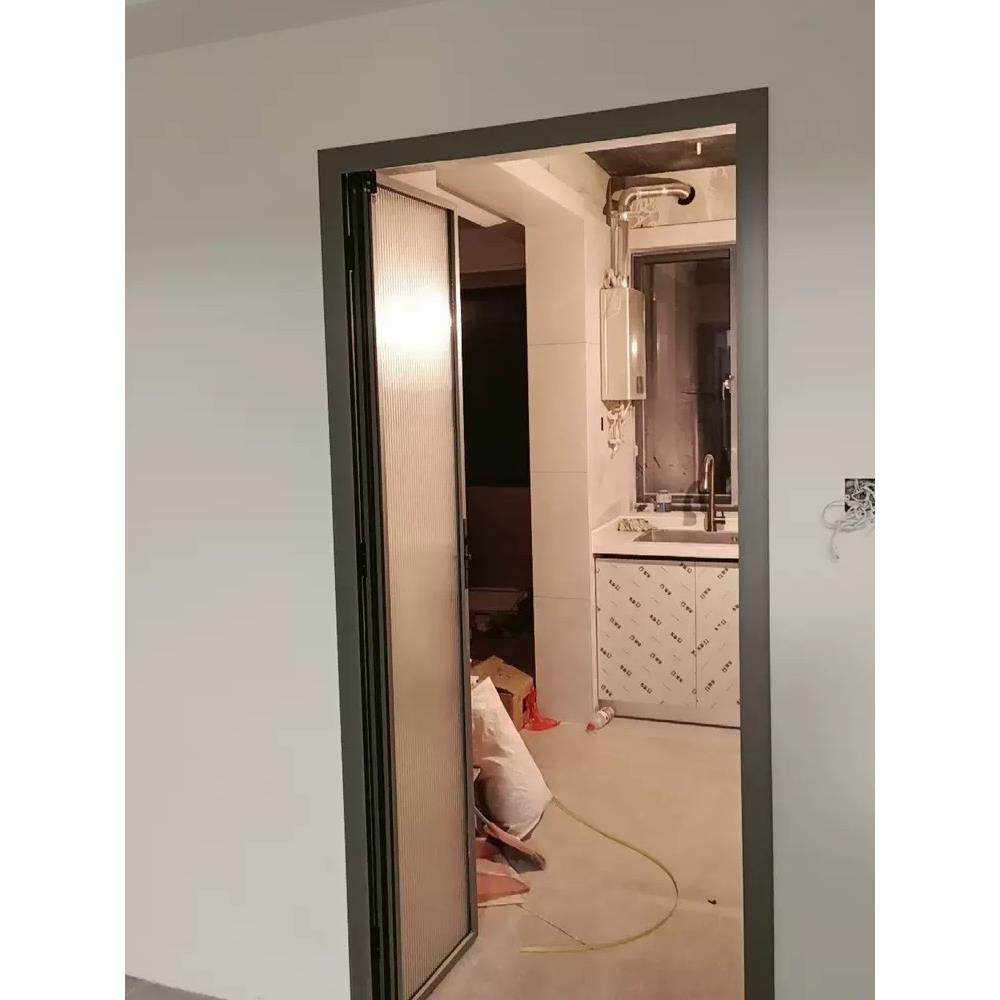 钛镁合金折叠门滑动浴室简单厨房挂轨室内阳台客厅无轨极窄巴士,全屋定制,卫生间门/厕所门,淘宝优惠券,粉丝福利购,淘宝优惠卷