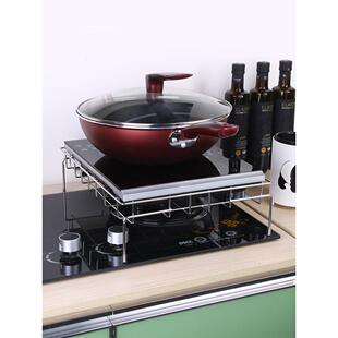 厨房燃气灶电磁炉支架台304不锈钢底座散热集成灶盖板架子置物架