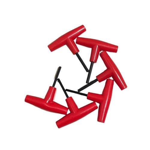 短款T型铣刀盘内四角内四方扳手内六角扳手带手柄小号迷你工具4 5