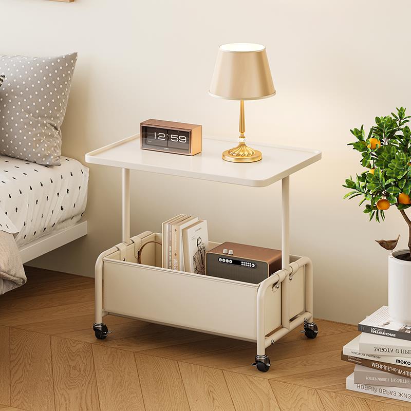 可移动床头柜轻奢高级感小型创意卧室桌子床边置物架小边几替代品