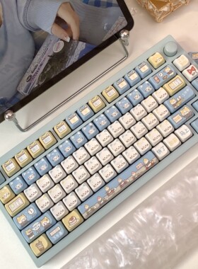 向晚外设MAO高度工作小猫机械键盘键帽142键