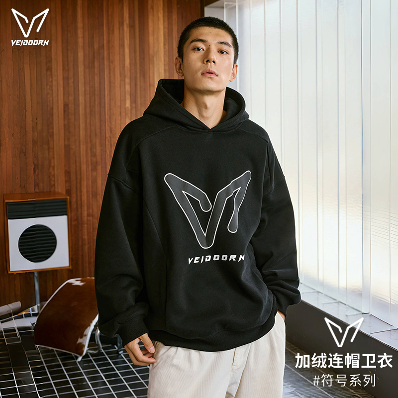 维动长袖符号卫衣男秋季美式篮球