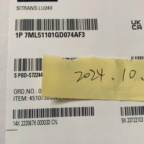7ML5110-1GD07-4AF3 超声波工业自动化工控配件议价维修