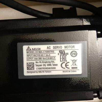 ECMA-C10807RS 台达AC伺服电机 0.75kw 3000转 110V输入议价维修