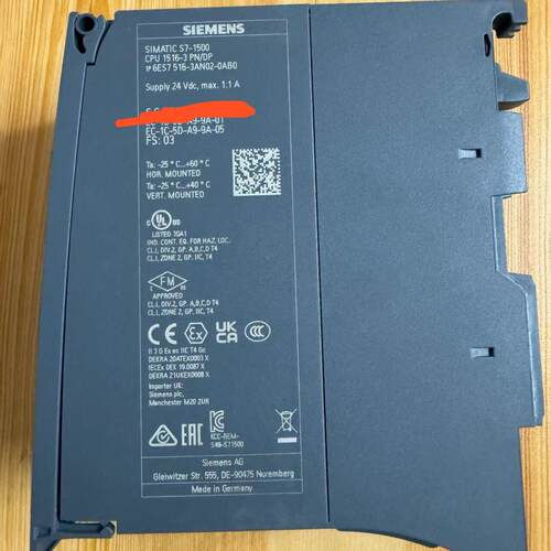 6ES7 516-3AN02-0AB0 CPU模块 SIMATIC S7-1500 PN/DP议价维修